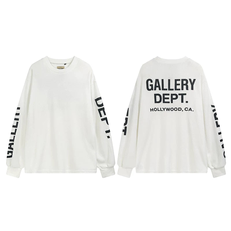 GALLERY DEPT HOLLYWOOD Waffle Long Sleeve Tee