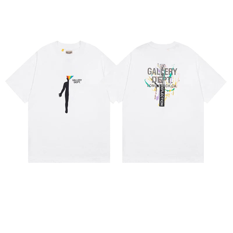 Vlone Fog Gallery DEPT American Printing Short Sleeve Vintage Loose Retro Make Old Gao Street T -shirt (91)
