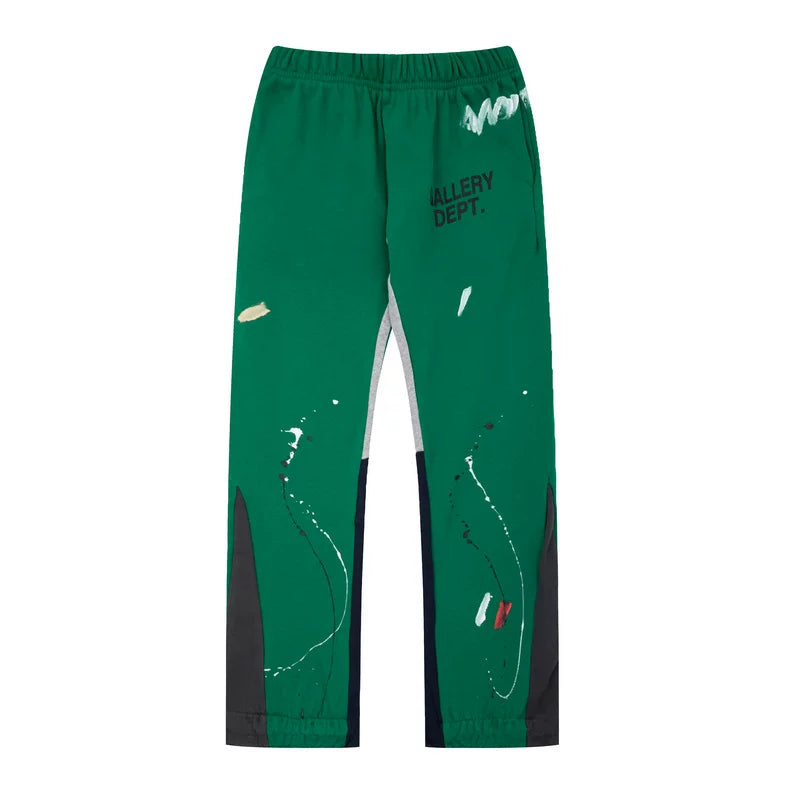GALLERY DEPT PAINT SPLATTER FLARE SWEATPANTS YELLOW