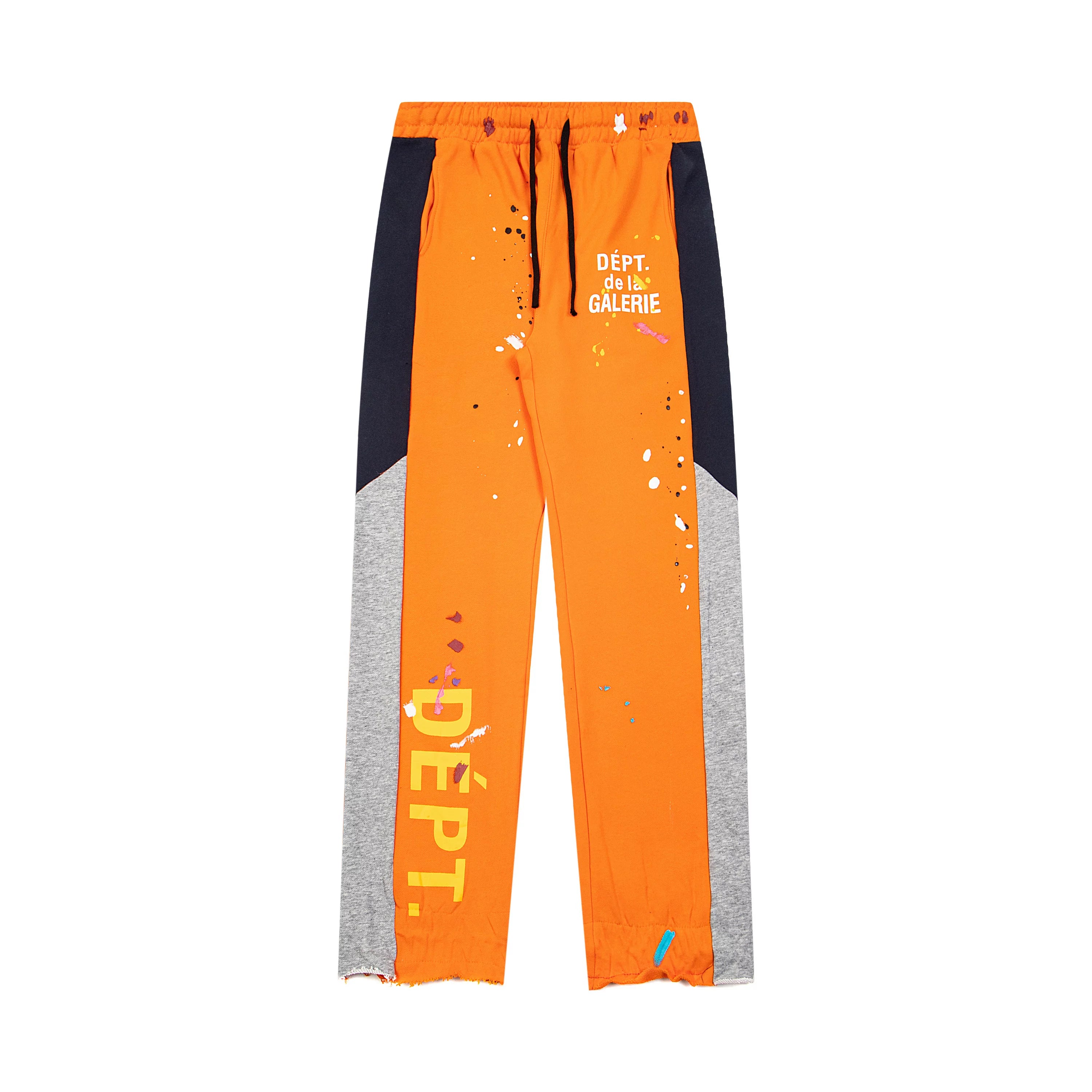 GALLERY DEPT DÉPT DE LA GALERIE PAINT SPLATTER TRACK PANTS WHITE
