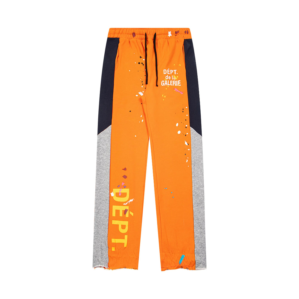 GALLERY DEPT DÉPT DE LA GALERIE PAINT SPLATTER TRACK PANTS WHITE