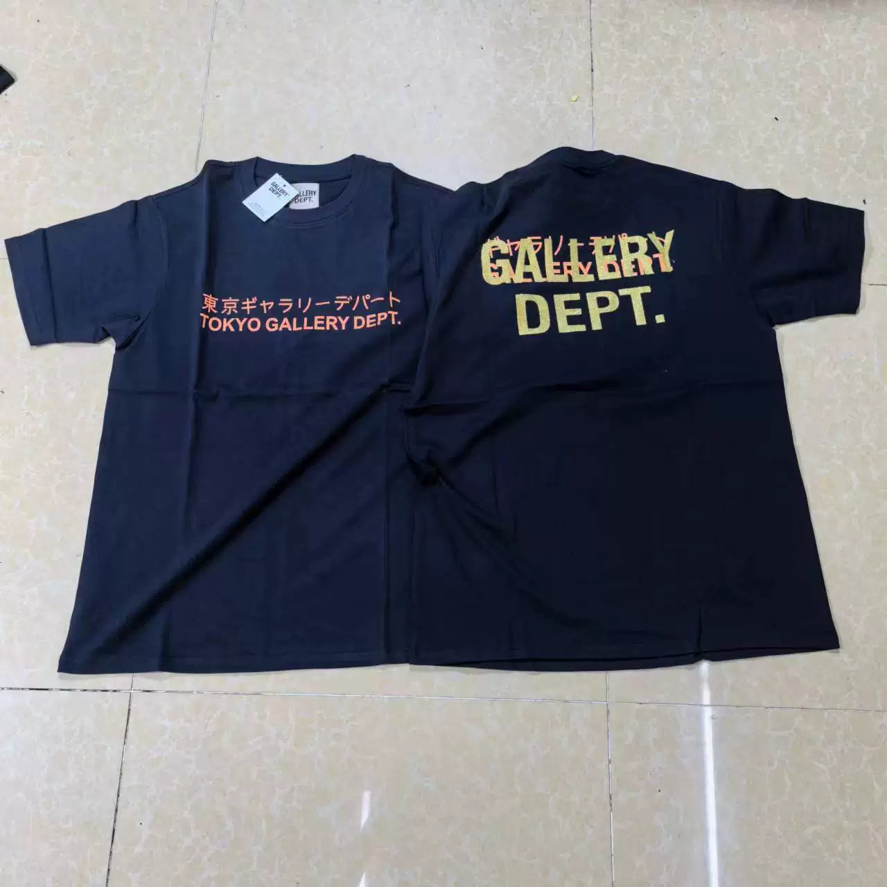 Vlone Fog Gallery DEPT American Printing Short Sleeve Vintage Loose Retro Make Old Gao Street T -shirt (91)