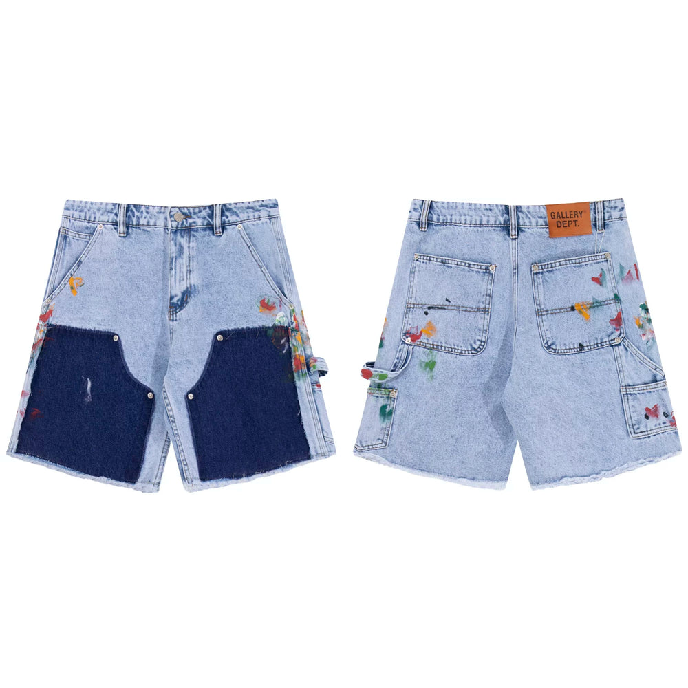 GALLERY DEPT PATCHWORK CARPENTER DENIM SHORTS