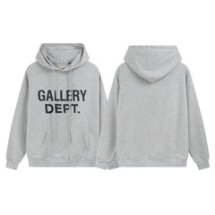 GALLERY DEPT FRONT LOGO HOODIE BLACK
