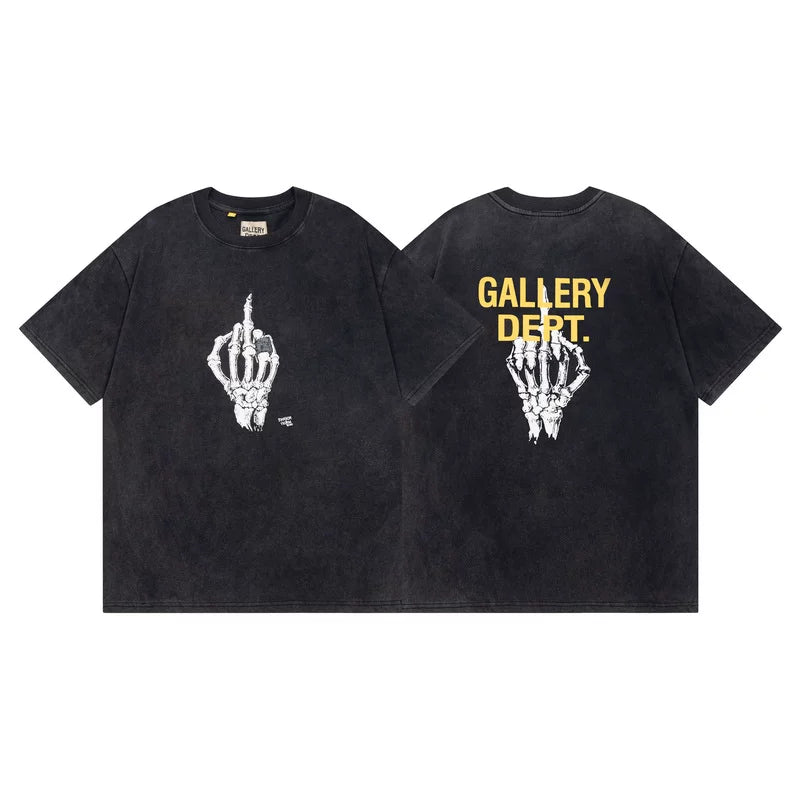 Vlone Fog Gallery DEPT American Printing Short Sleeve Vintage Loose Retro Make Old Gao Street T -shirt (94)