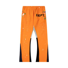 GALLERY DEPT PAINT SPLATTER FLARE SWEATPANTS NAVY
