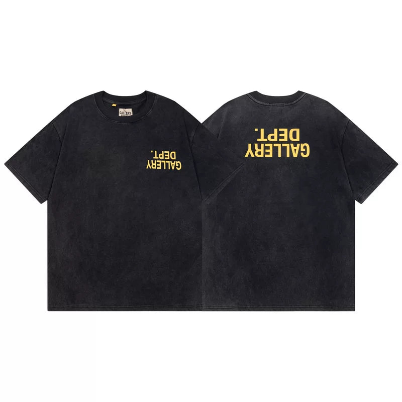 Vlone Fog Gallery DEPT American Printing Short Sleeve Vintage Loose Retro Make Old Gao Street T -shirt (94)