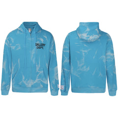 GALLERY DEPT TIE DYE ZIP UP HOODIE NAVY