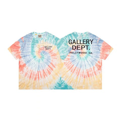 Gallery Dept Hollywood CA Pastel Tie‑Dye Short Sleeve Tee