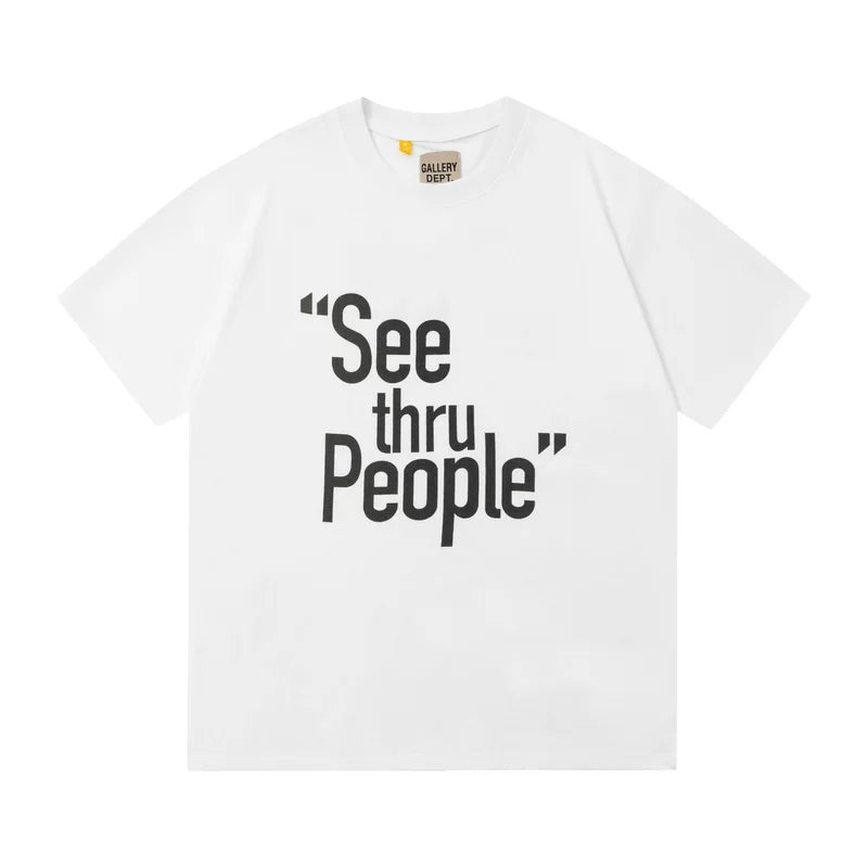 Vlone Fog Gallery DEPT American Printing Short Sleeve Vintage Loose Retro Make Old Gao Street T -shirt (91)