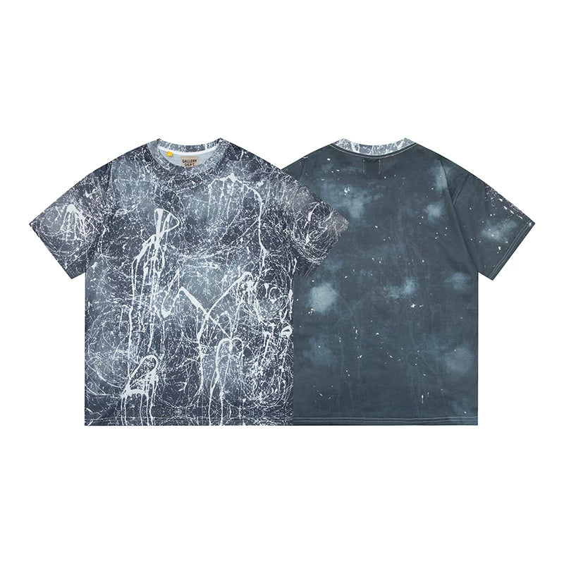 Vlone Fog Gallery DEPT American Printing Short Sleeve Vintage Loose Retro Make Old Gao Street T -shirt (91)