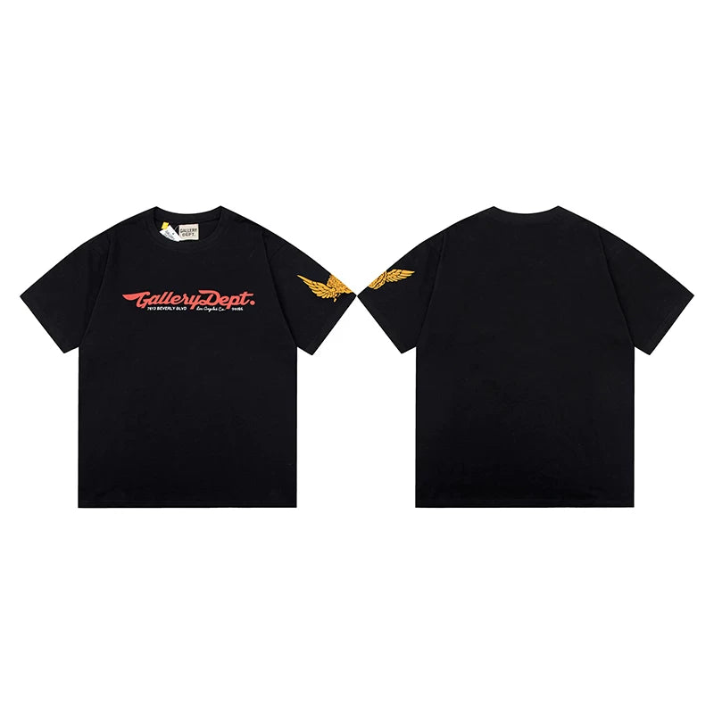 Vlone Fog Gallery DEPT American Printing Short Sleeve Vintage Loose Retro Make Old Gao Street T -shirt (91)