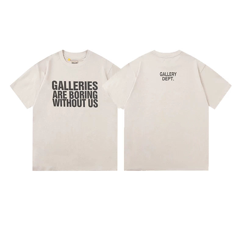 Vlone Fog Gallery DEPT American Printing Short Sleeve Vintage Loose Retro Make Old Gao Street T -shirt (95)