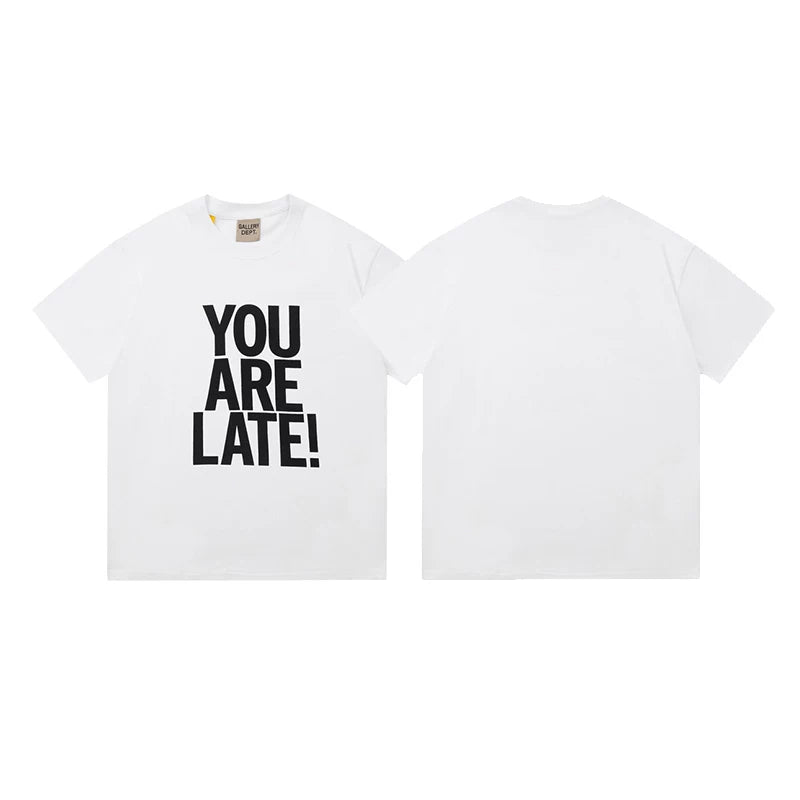 Vlone Fog Gallery DEPT American Printing Short Sleeve Vintage Loose Retro Make Old Gao Street T -shirt (91)