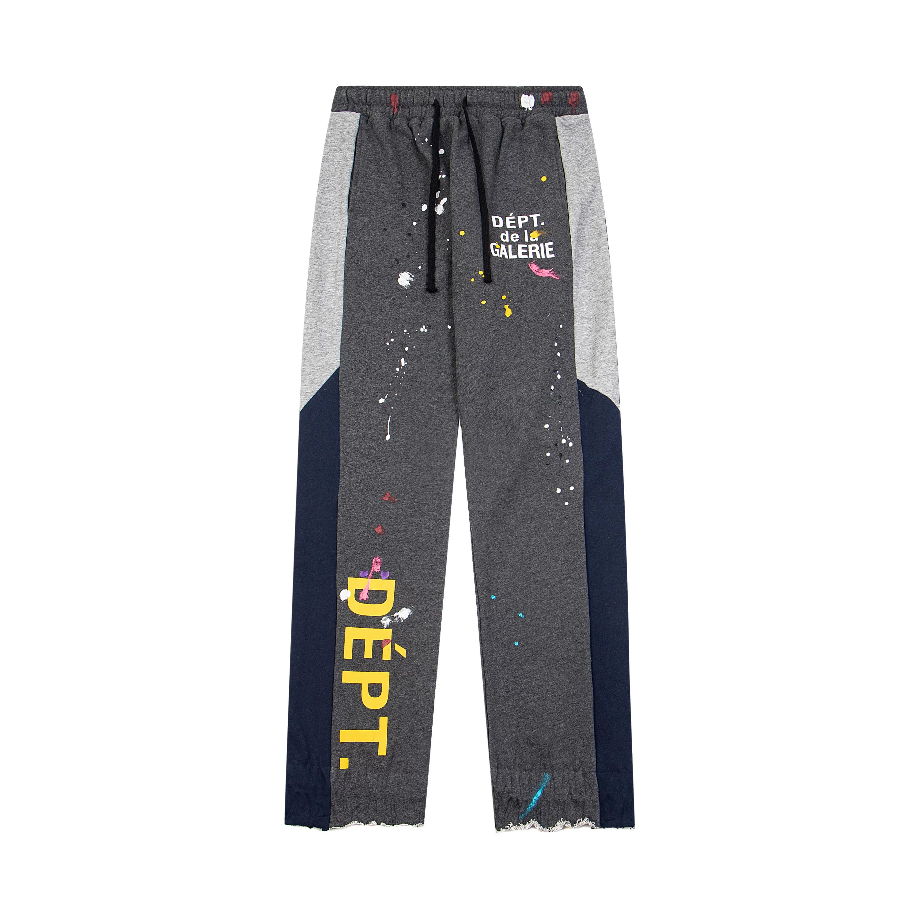 GALLERY DEPT DÉPT DE LA GALERIE PAINT SPLATTER TRACK PANTS WHITE