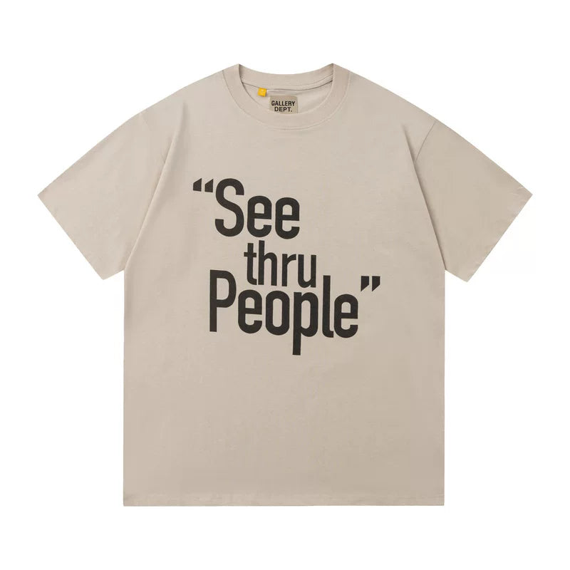 Vlone Fog Gallery DEPT American Printing Short Sleeve Vintage Loose Retro Make Old Gao Street T -shirt (91)