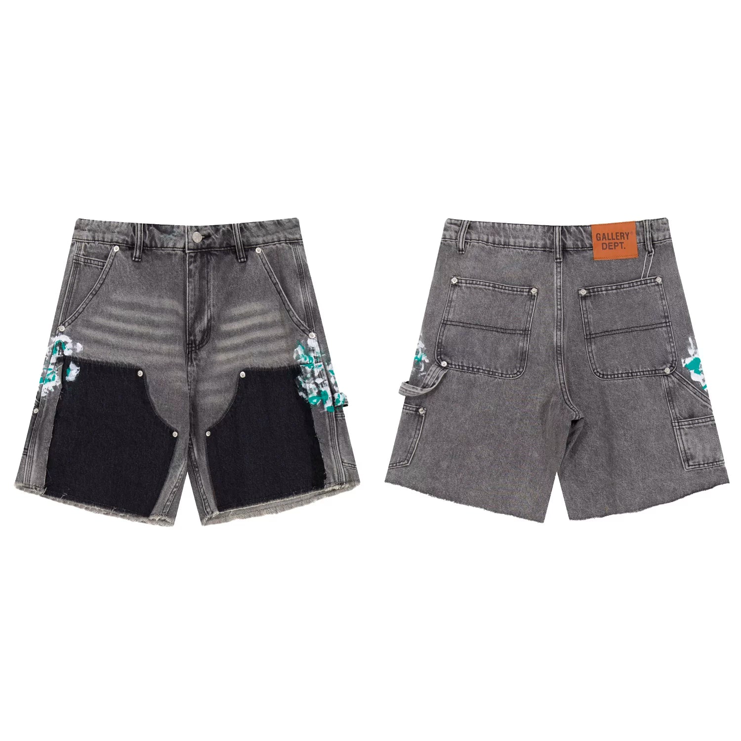 GALLERY DEPT PATCHWORK CARPENTER DENIM SHORTS