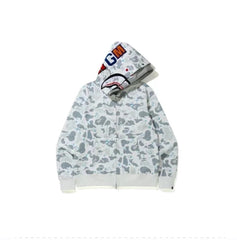 Bape Shark Double-Layer Hood Ice Camo Zip